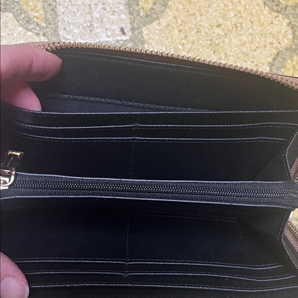 Like new Rebecca Minkoff Brown and Black Dot leather Wallet - Picture 6 of 16